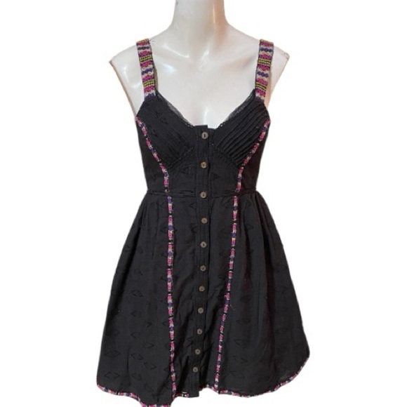 Free People Dresses & Skirts - Free People Romantics Yippie Gypsy Embroidered Sundress Size XS